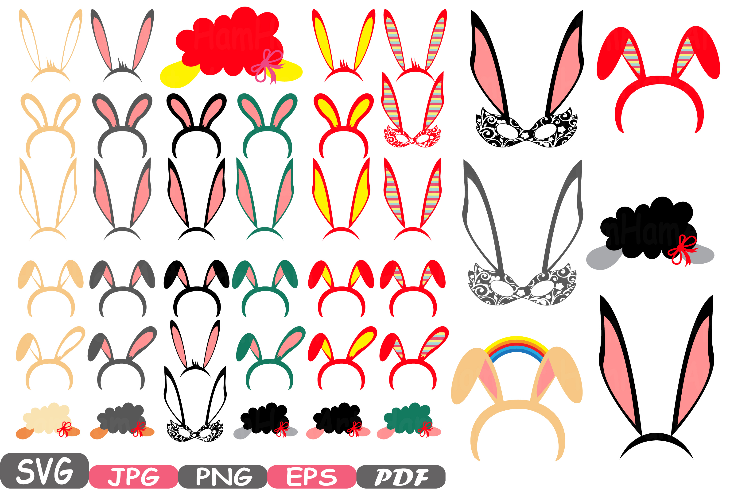 Download Easter Props Props Photo Booth Cutting Files svg Party ...