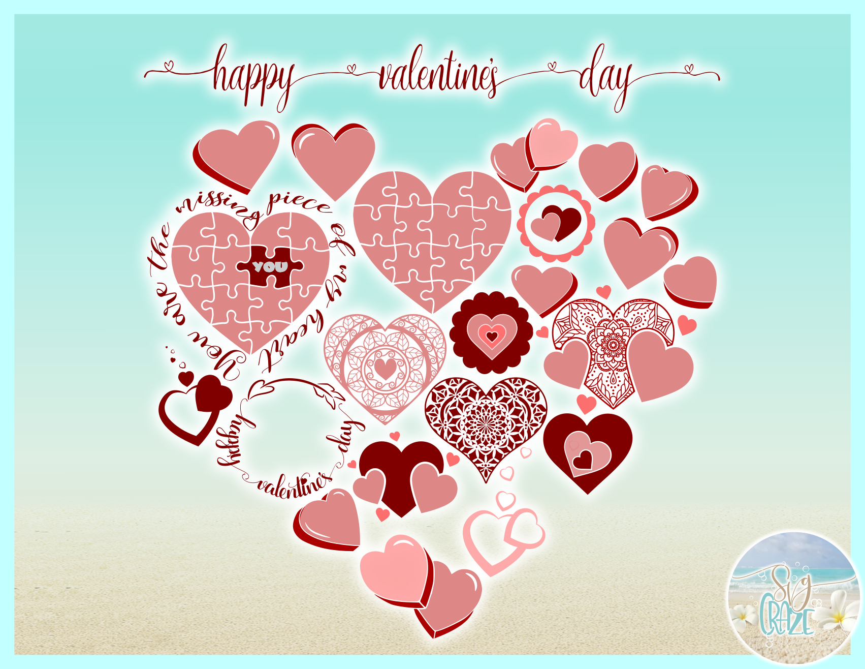 Download Valentines Day Heart Bundle SVG Eps Png PDF files for ...