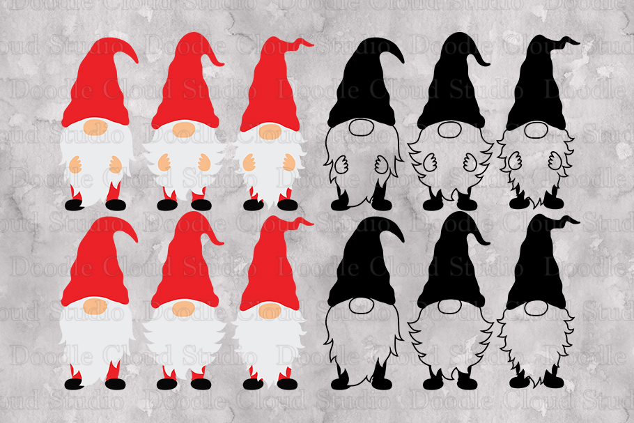 Gnome SVG, Gnomes Bundle, Cute Garden Gnome SVG, Gnome PNG.