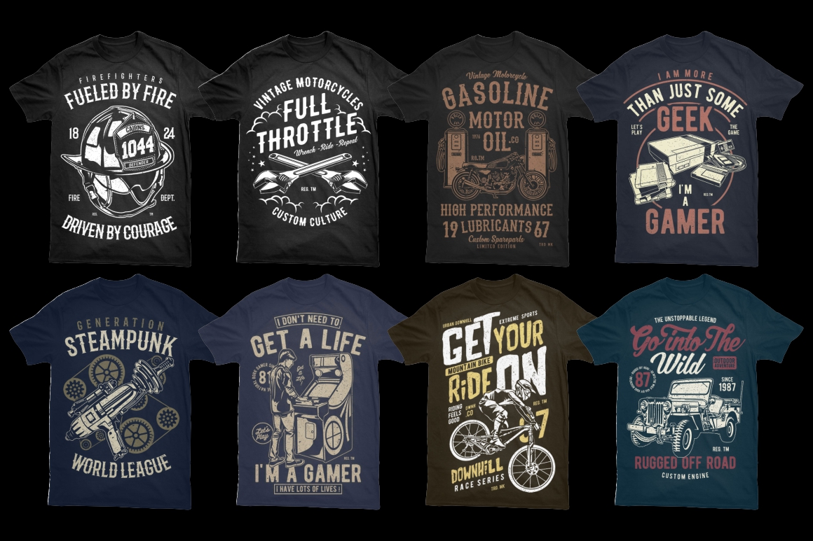 50 Tshirt Designs Bundle #2