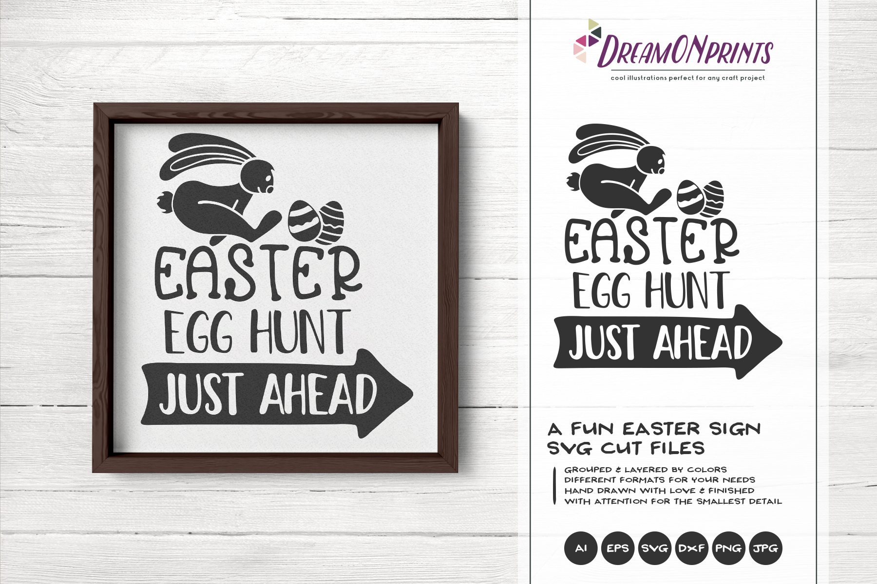 Easter Egg Hunt SVG - Easter Sign Making SVG (227849) | Cut Files