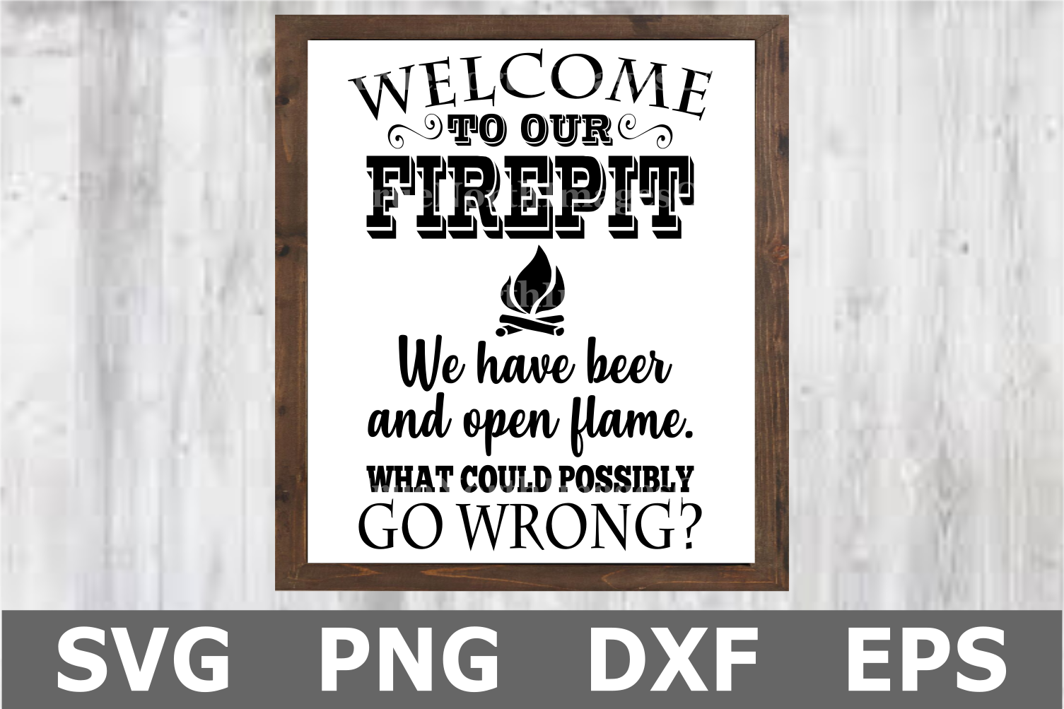 Download Welcome to our Firepit - A Camping SVG File (210175) | Cut ...