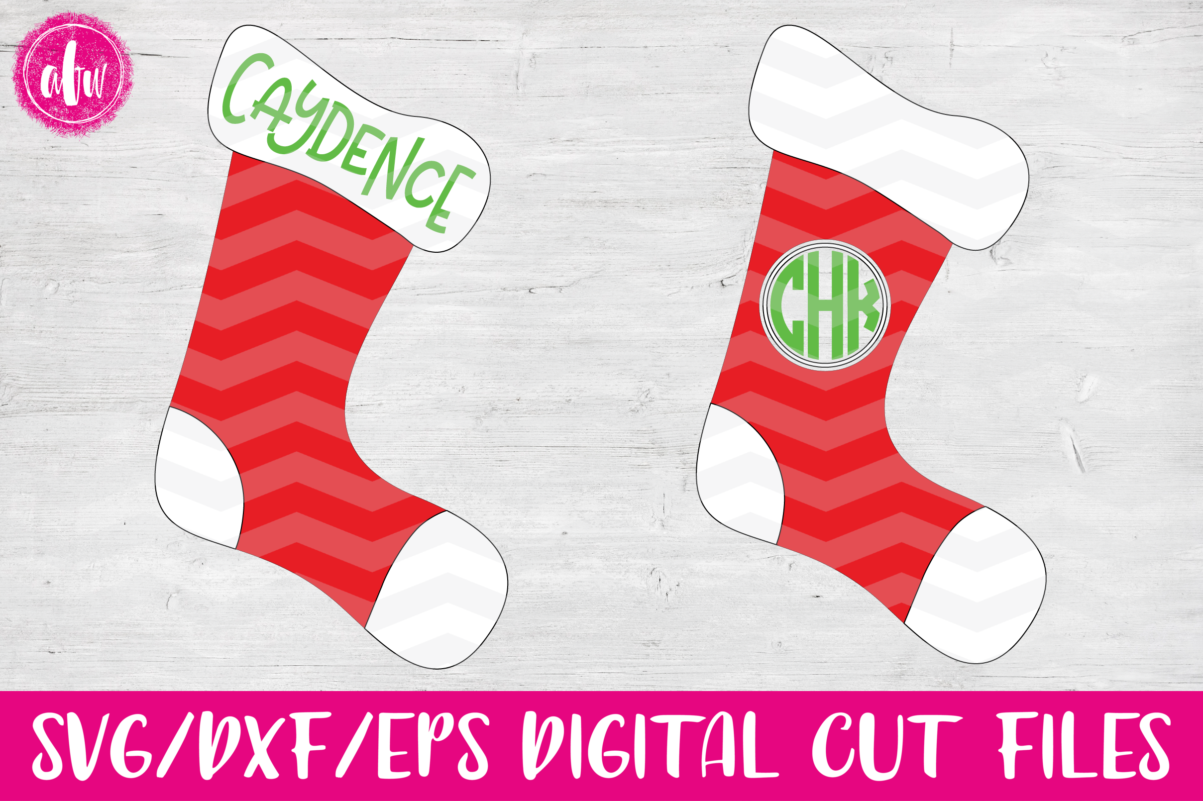 Christmas Stockings Svg Dxf Eps Cut File 32549 Svgs Design Bundles