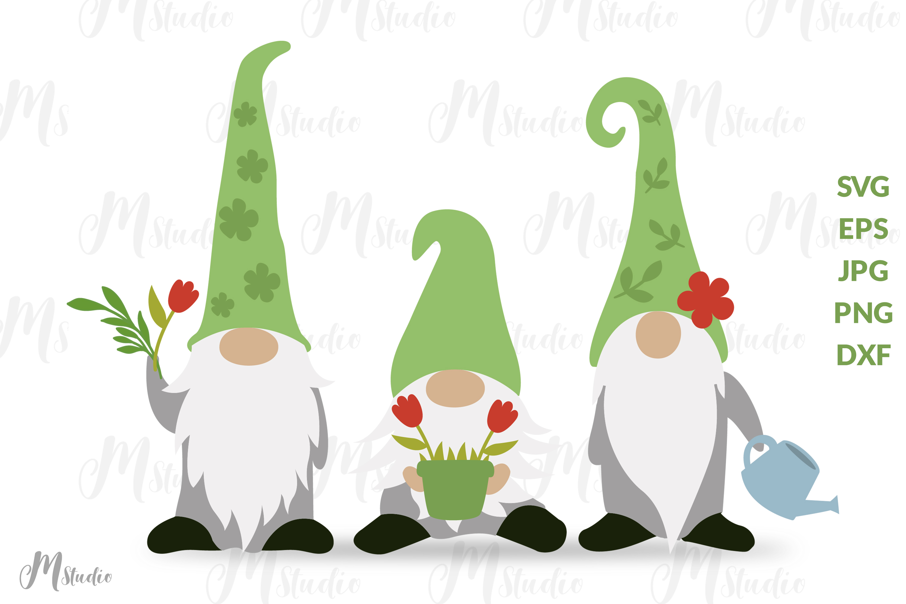 Download Spring Gnomes Svg. (435924) | Cut Files | Design Bundles