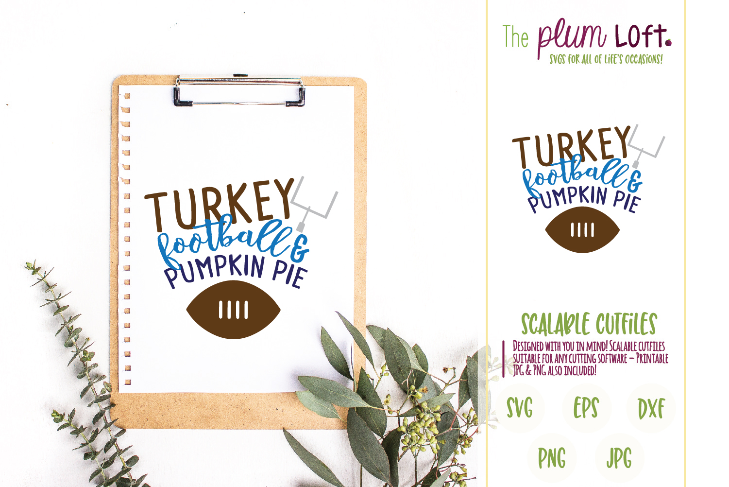 Turkey Football And Pumpkin Pie Svg Design 295044 Svgs Design Bundles