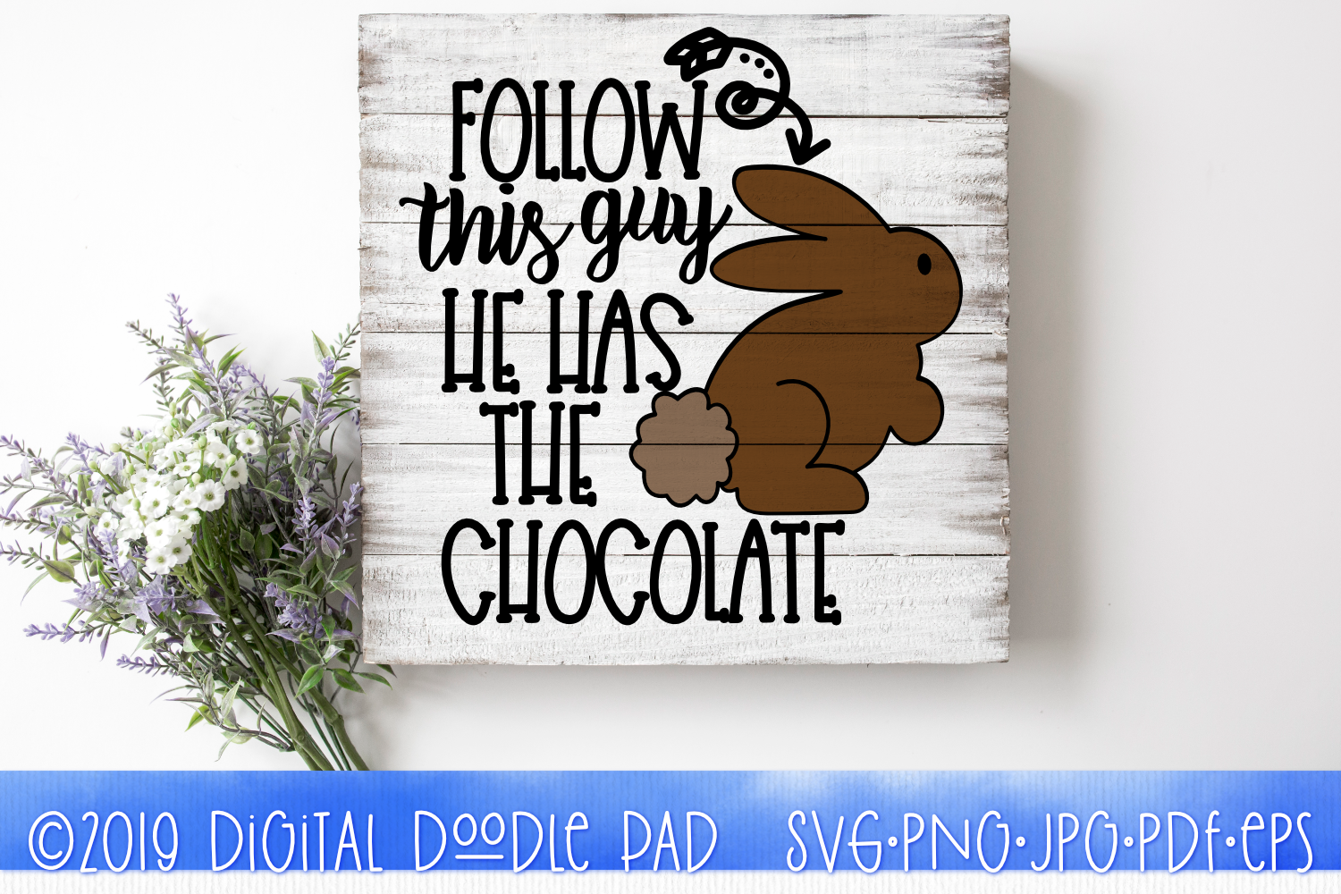 Download Chocolate Easter Bunny SVG