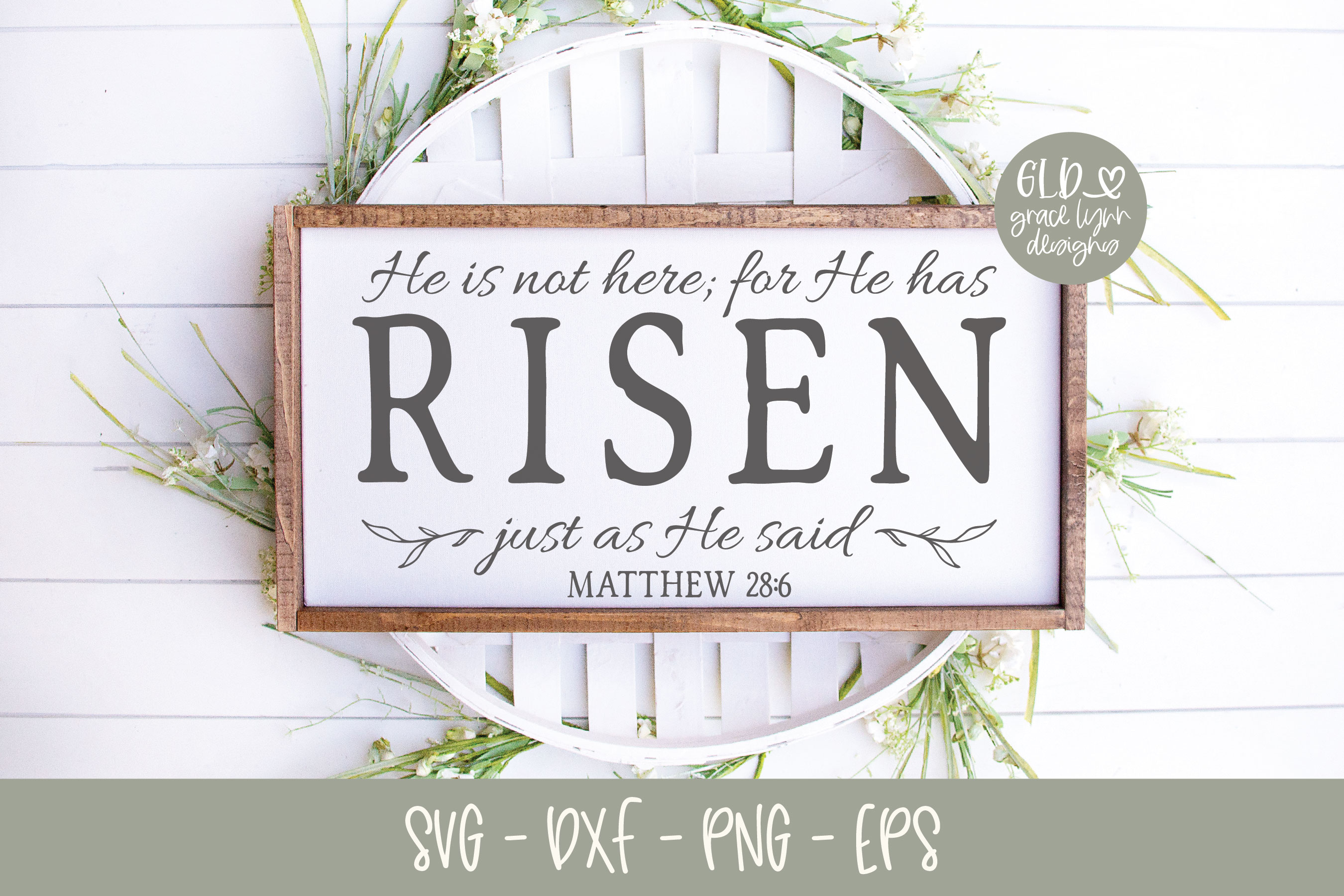 He Is Not Here For He Has Risen - Scripture SVG (216611) | SVGs