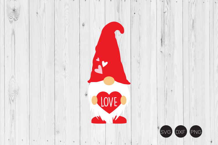 Download Valentine Gnome SVG, Valentine Day SVG