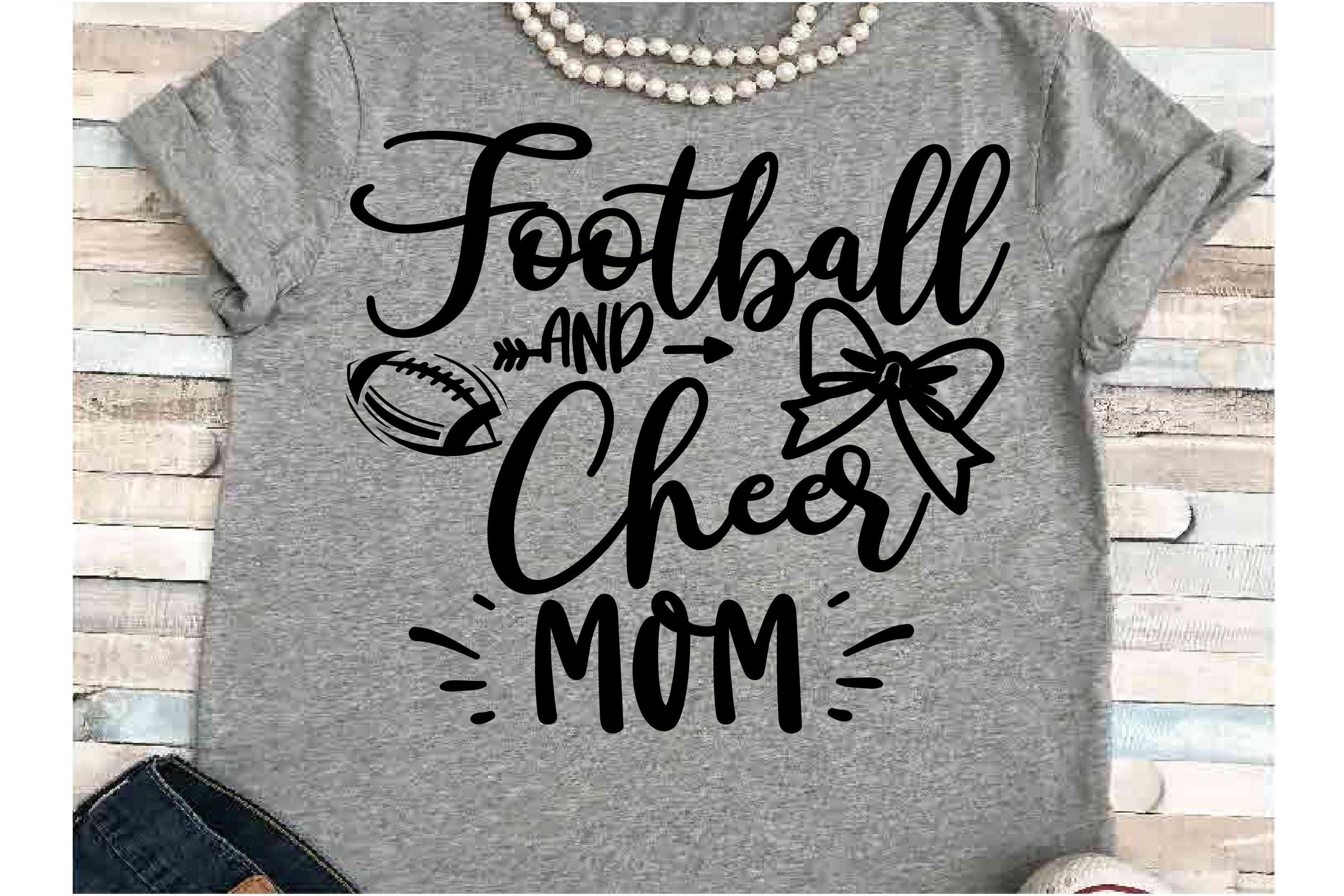 Download Football SVG DXF JPEG Silhouette Cameo Cricut cheer mom