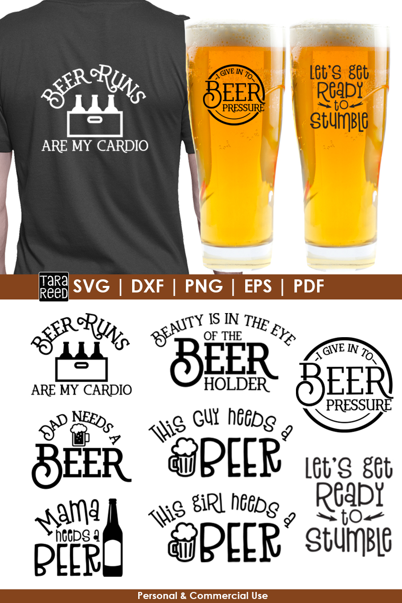 Beer Run - Beer SVG and Cut Files for Crafters