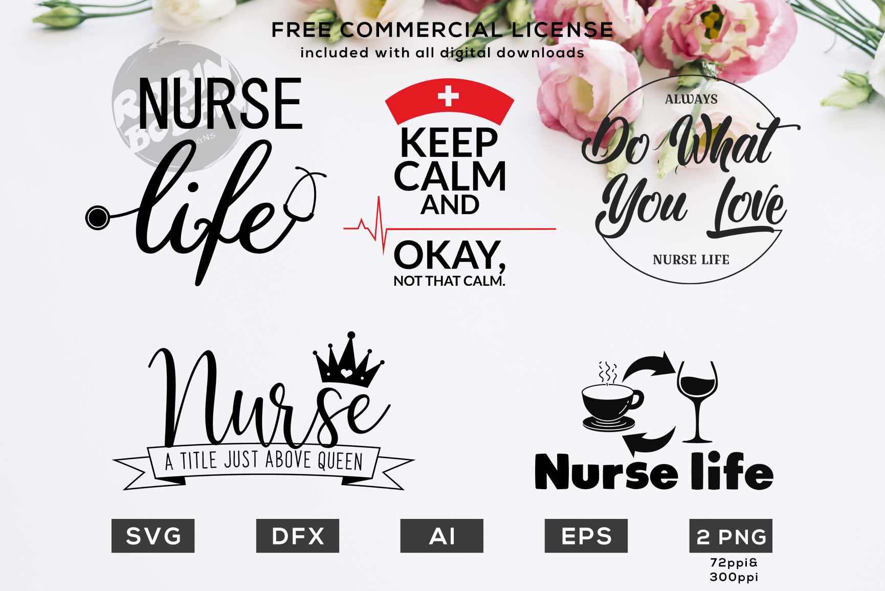 Download Nurse Life Bundle - Funny Nurse Quotes SVG Files