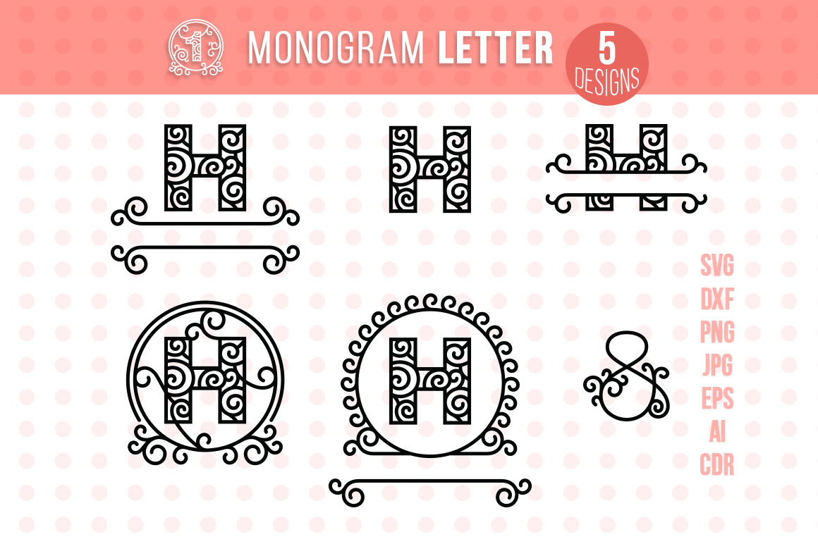 Monogram Letter H (275636) | SVGs | Design Bundles
