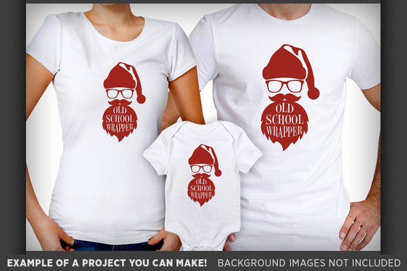 Funny Christmas SVG - Funny Hipster Santa SVG - Funny Santa Shirt