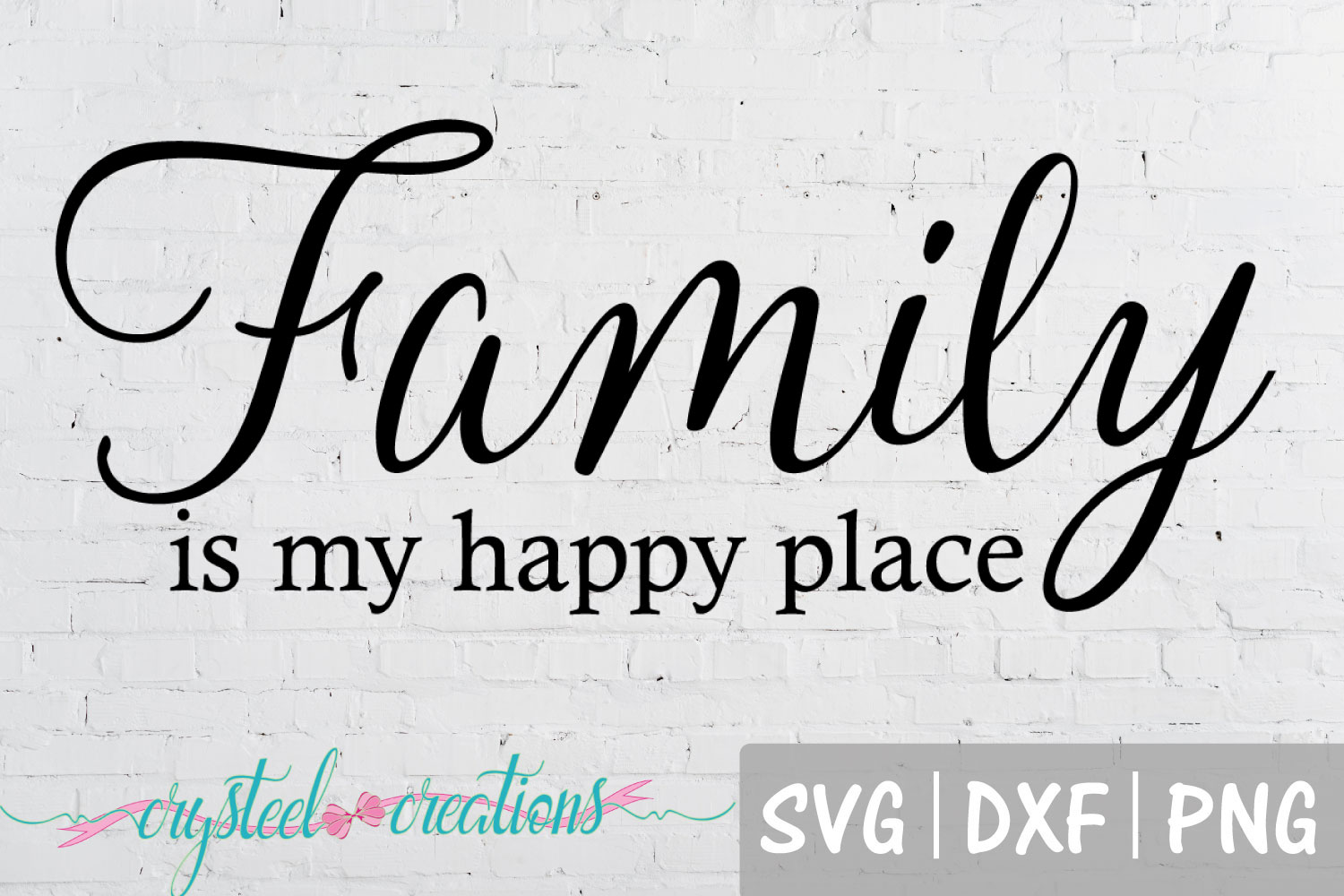 Family is my happy place (96221) Cut Files Design Bundles