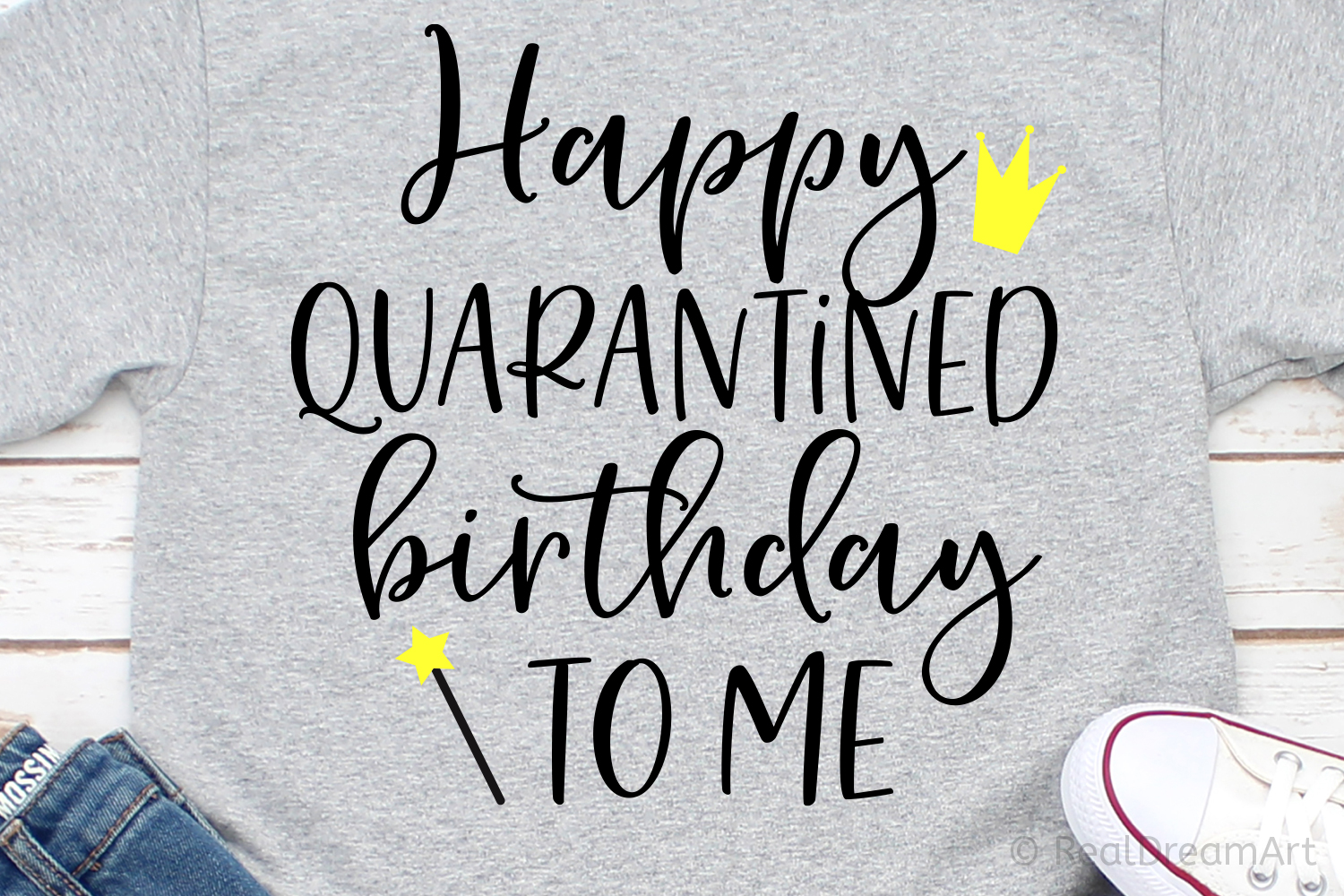 Download Happy Quarantined Birthday to Me SVG, DXF, PNG, EPS (536247) | SVGs | Design Bundles