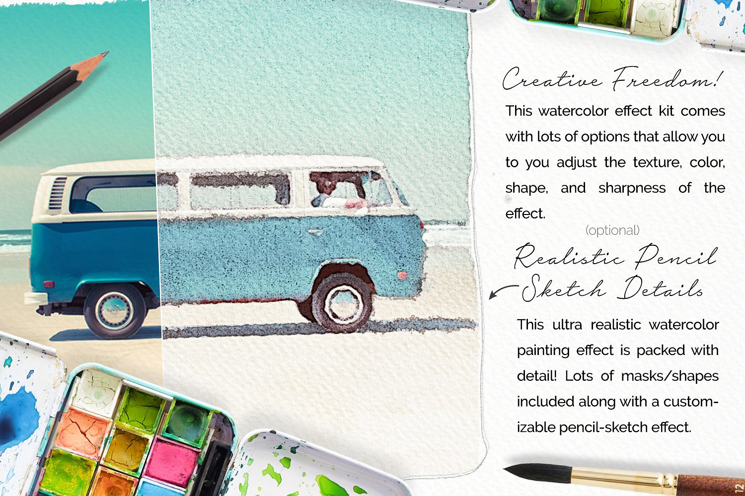 Realistic Watercolor Photo Filter for (139397) Add ons