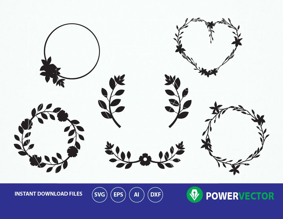 Download Floral Wreath Svg Collection. Invitation decoration ...