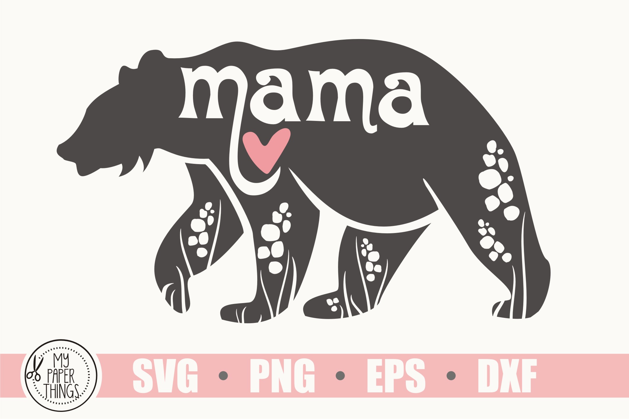 Mama bear svg, baby bear svg, mom life svg