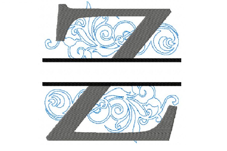 Embroidery fonts split monogram z monogram fonts design Embroidery fonts split monogram z monogram fonts design