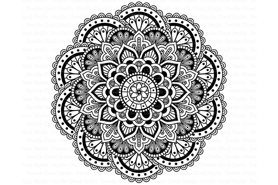 Mandala SVG DXF, Mandala Drawing, Mandala SVG files.