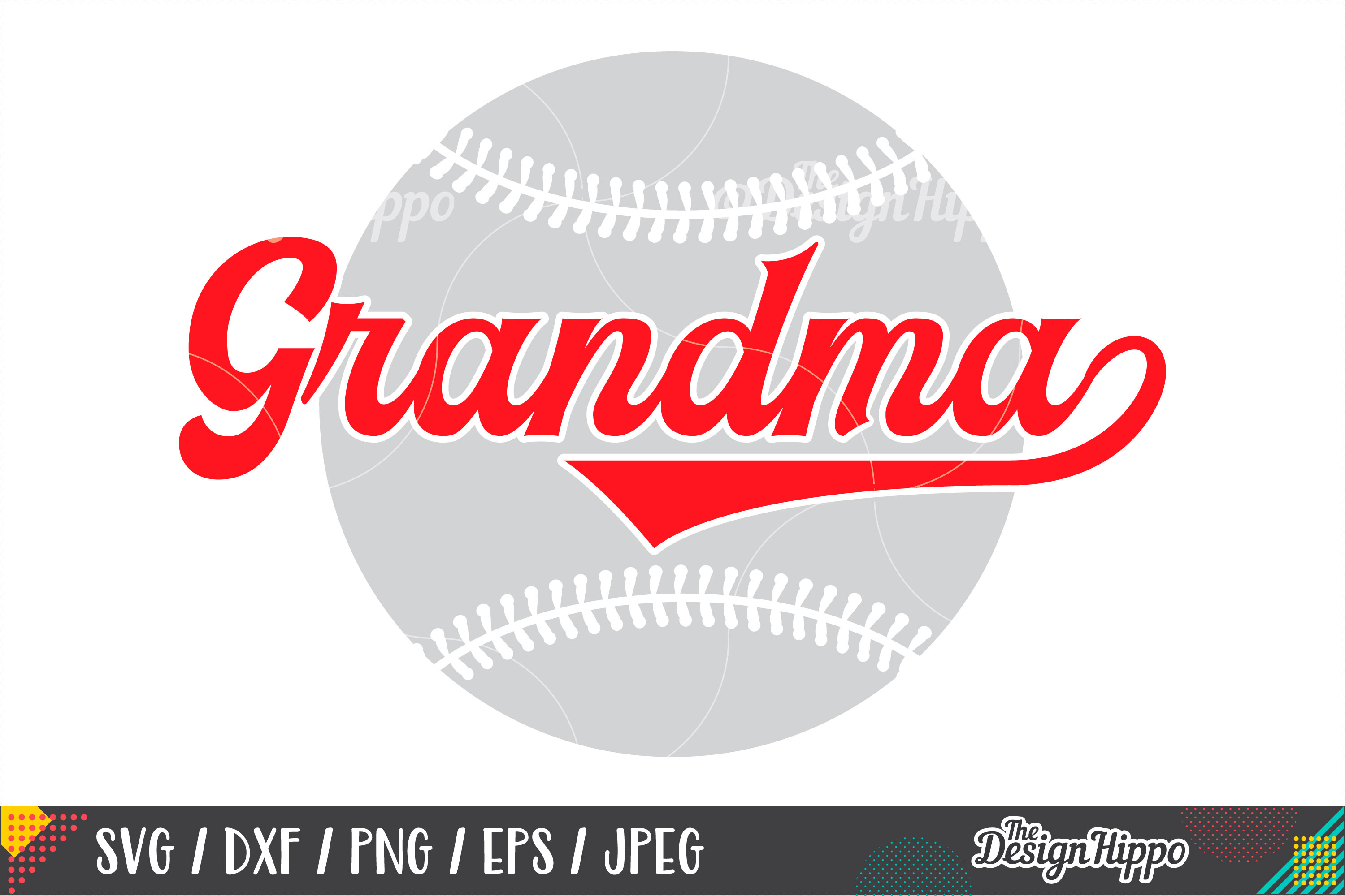 Download Baseball Grandma SVG PNG DXF EPS Cutting Files (232676 ...