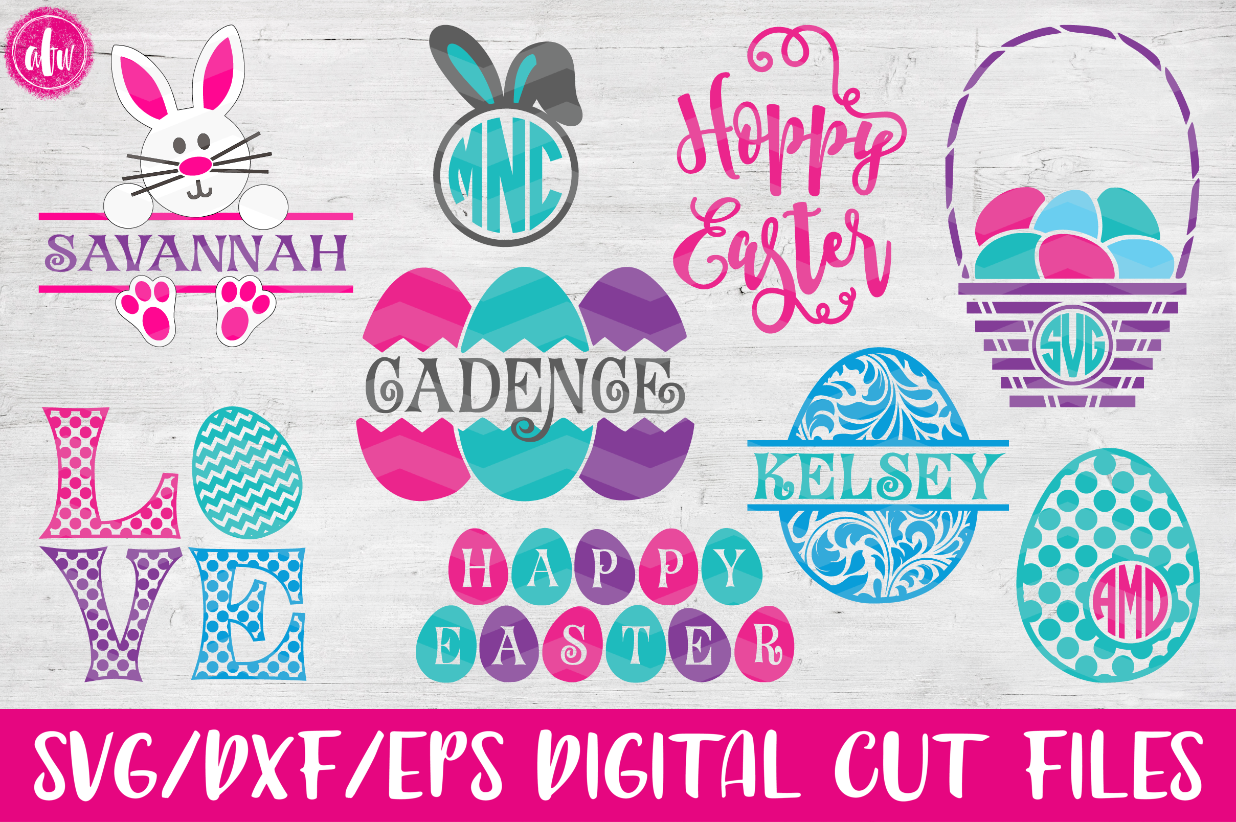Download Easter Bundle - SVG, DXF, EPS Cut Files