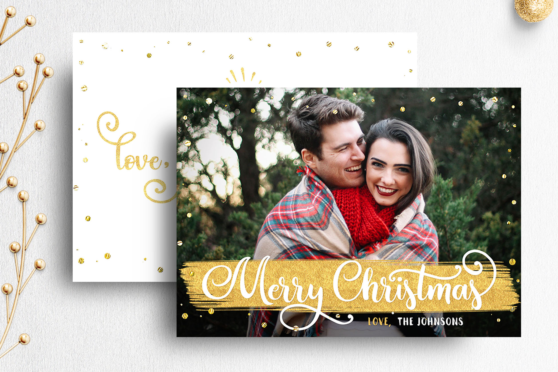 Christmas Card Template For Photographer 007 Christmas Card Template For Photographer 007 Example Image 1