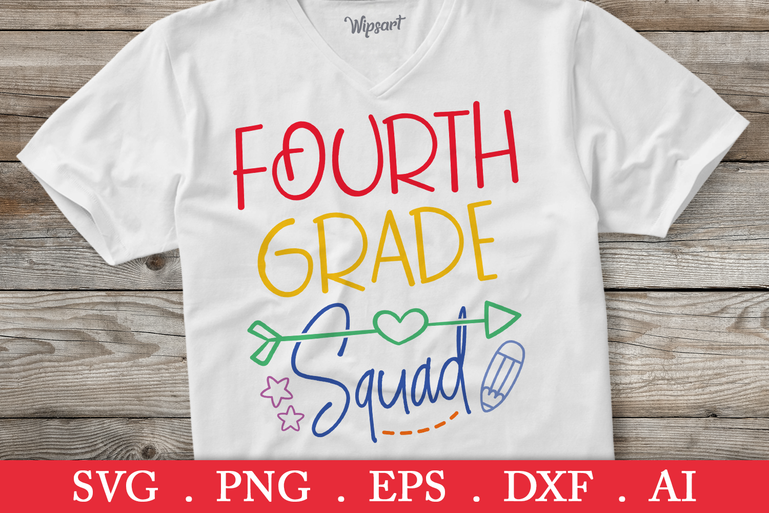 SALE! Fourth grade squad svg, back to school svg