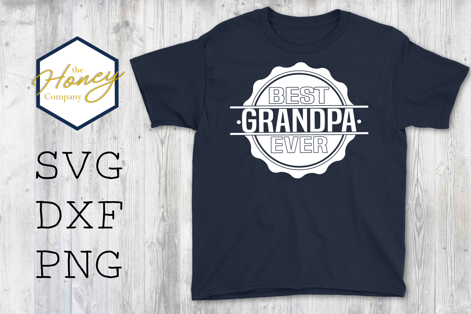 Download Best Grandpa Ever SVG PNG DXF Set Bundle Cutting File Badge