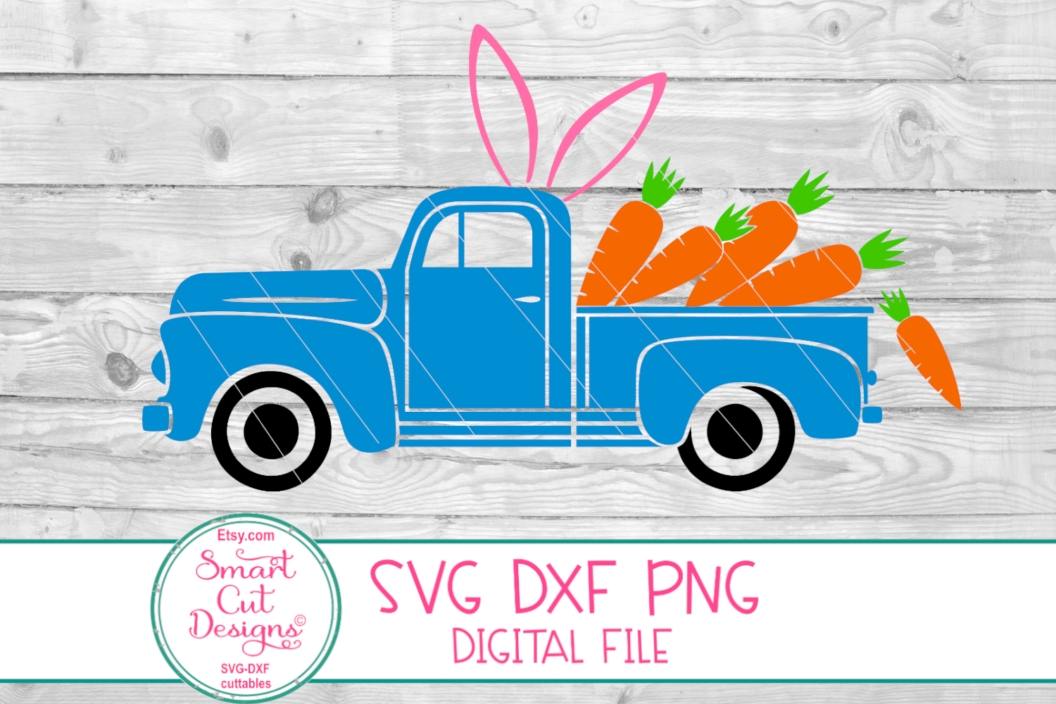 Download Easter Truck SVG, Carrots Truck SVG, Easter Boy SVG, Pickup (235916) | Cut Files | Design Bundles