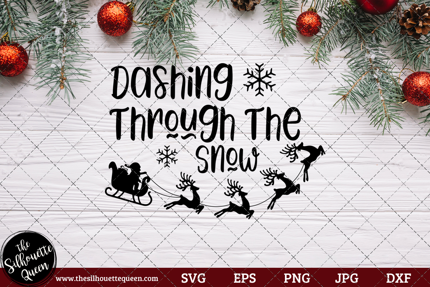 Download Dashing Through The Snow Saying SVG