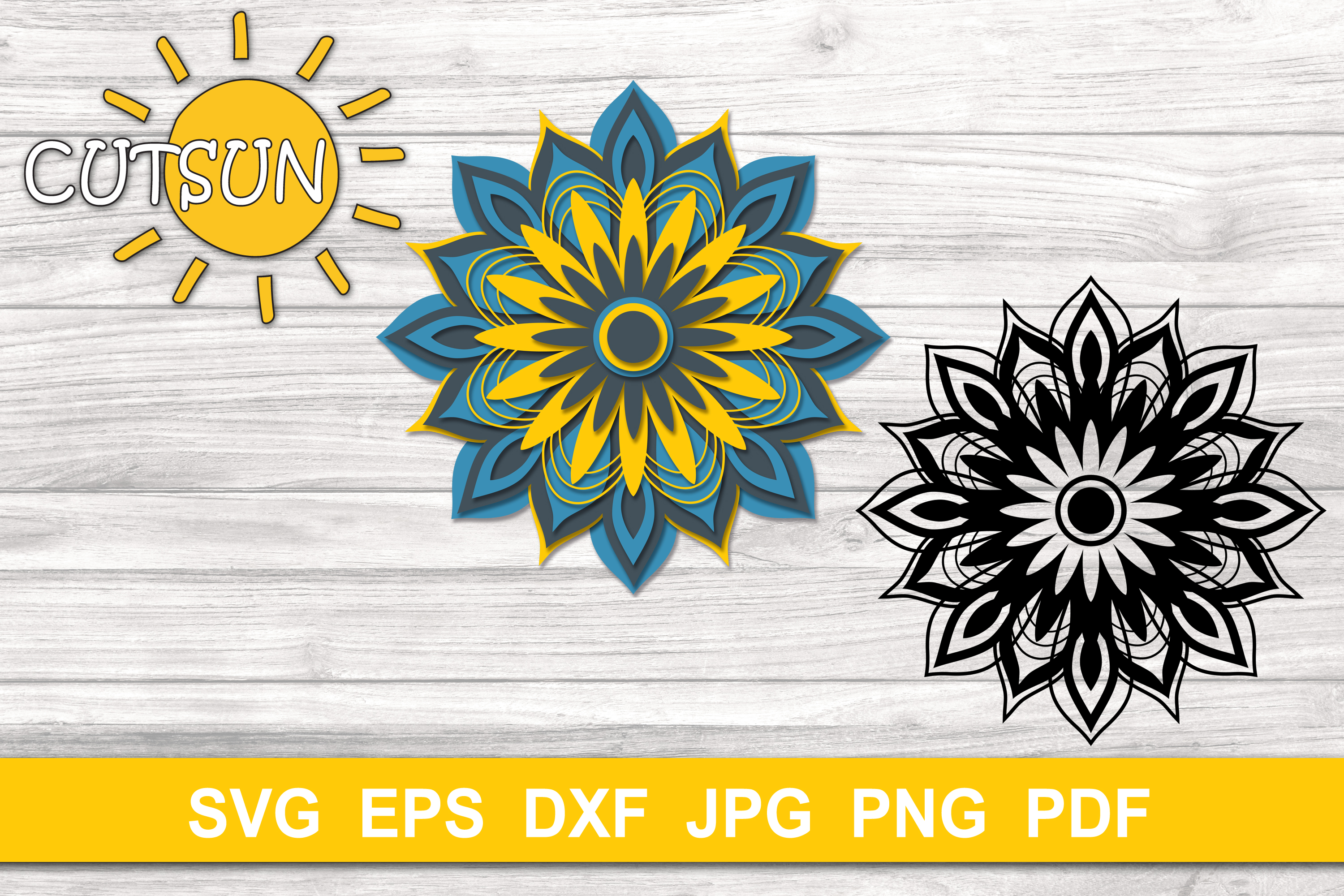 Free Free Layered Mandala Cut Files 483 SVG PNG EPS DXF File