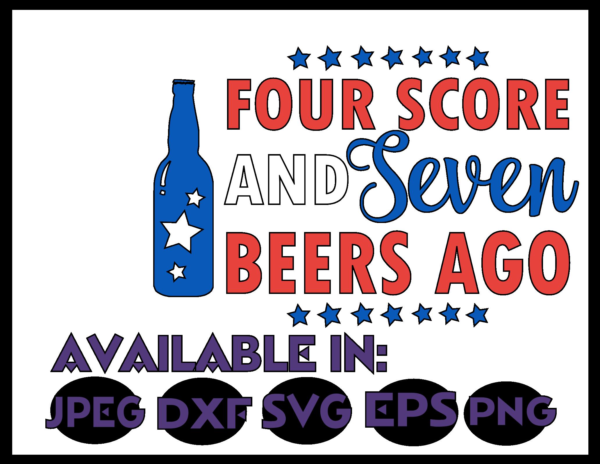 Beer svg SVG DXF JPEG Silhouette Cameo Cricut Fourth of July svg iron