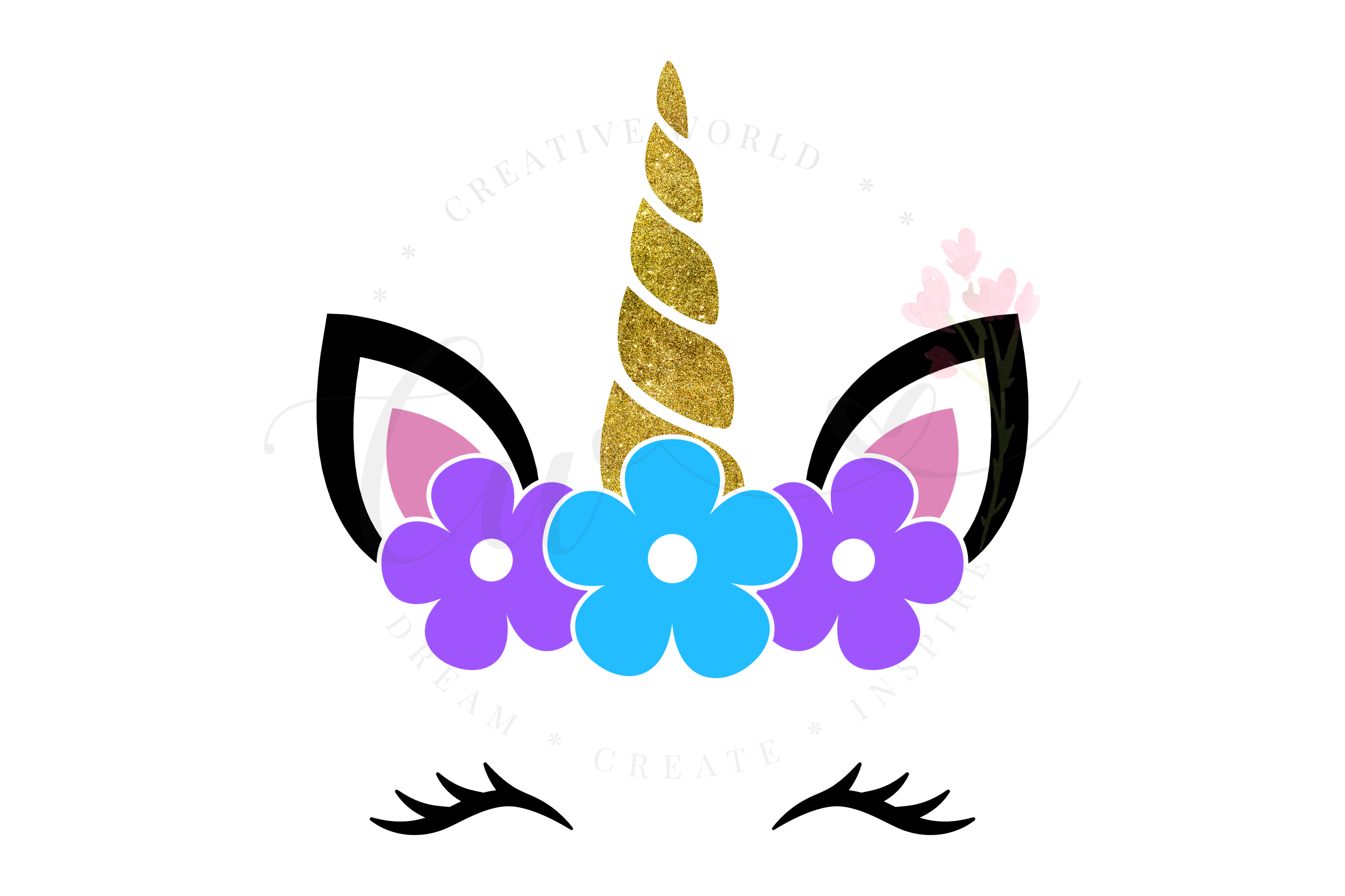 Unicorn Flower SVG | Flower | Magical Unicorn svg | Unicorn (413911