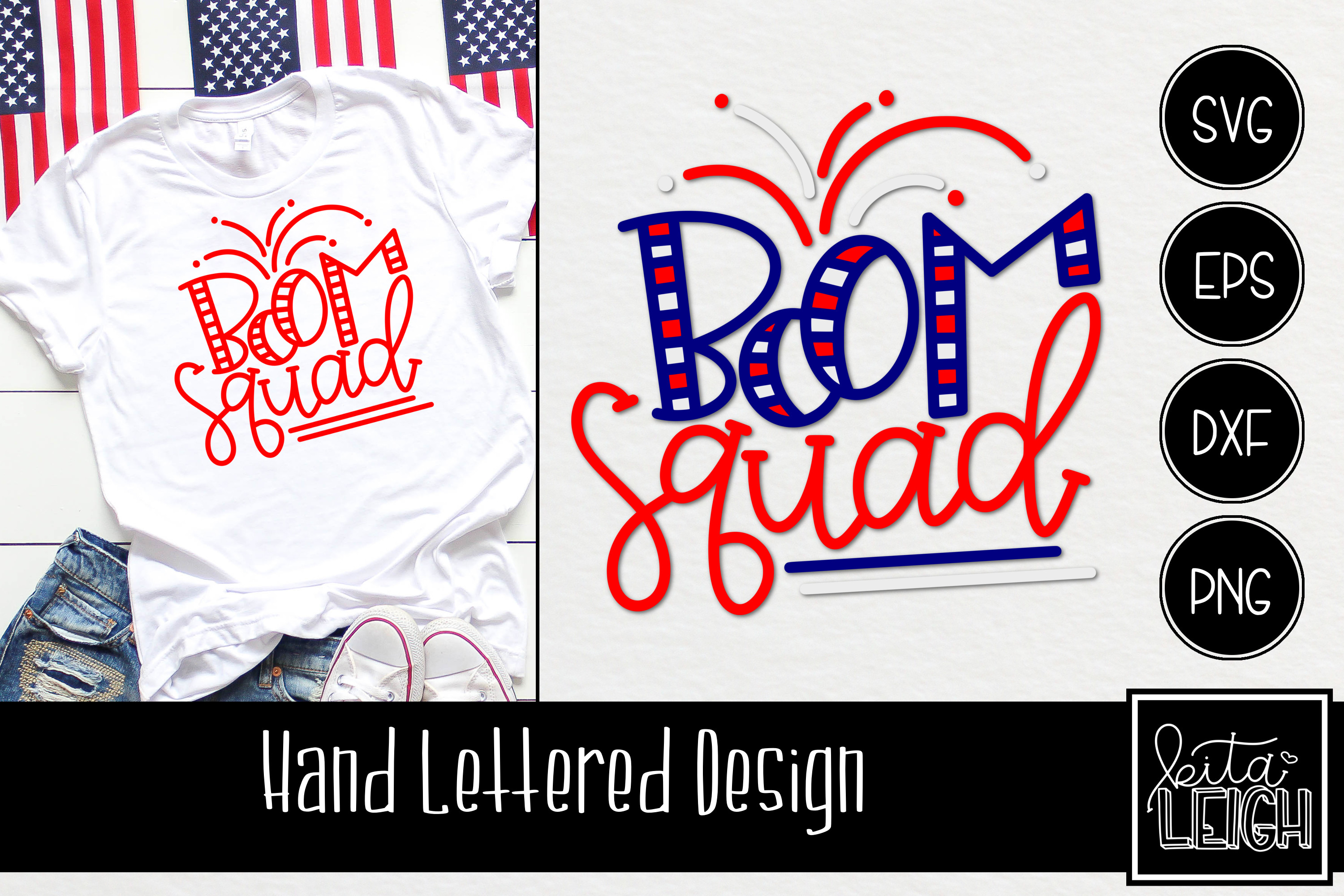 Boom Squad Hand Lettered Svg