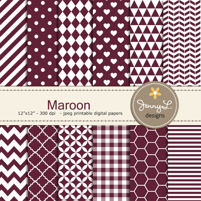 Maroon Digital Papers