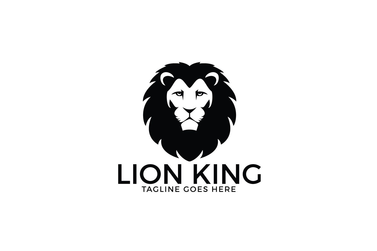 King Lion Logo Design.