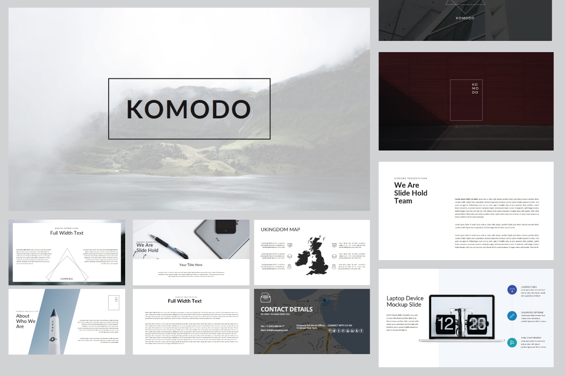 Komodo Minimal  Keynote Template 