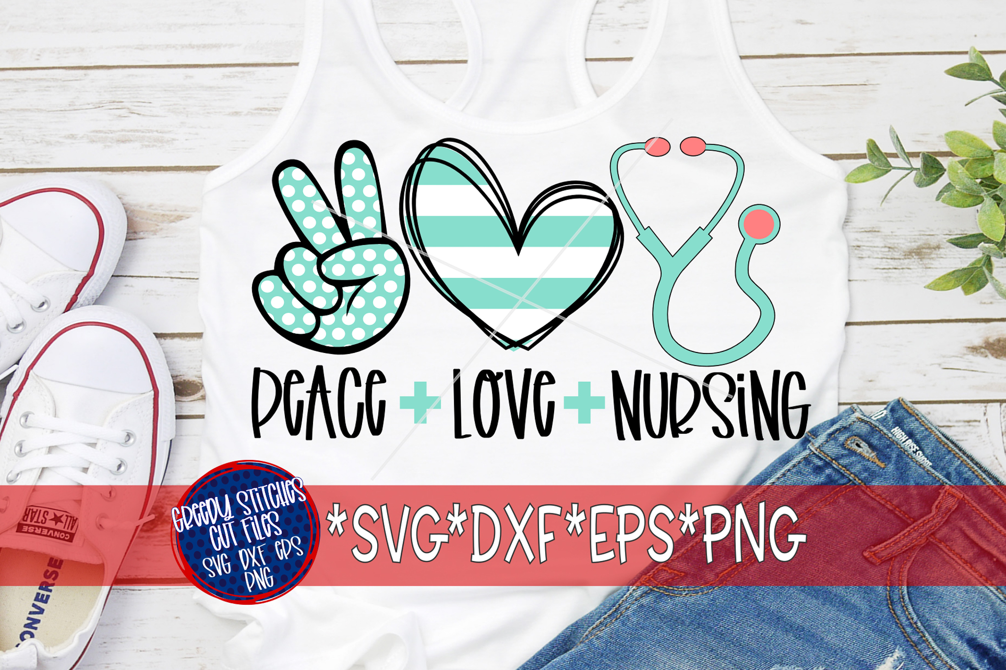 Download Nurse SVG | Peace Love Nursing SVG DXF EPS PNG