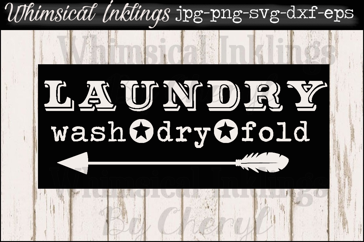Download Vintage Laundry Sign SVG