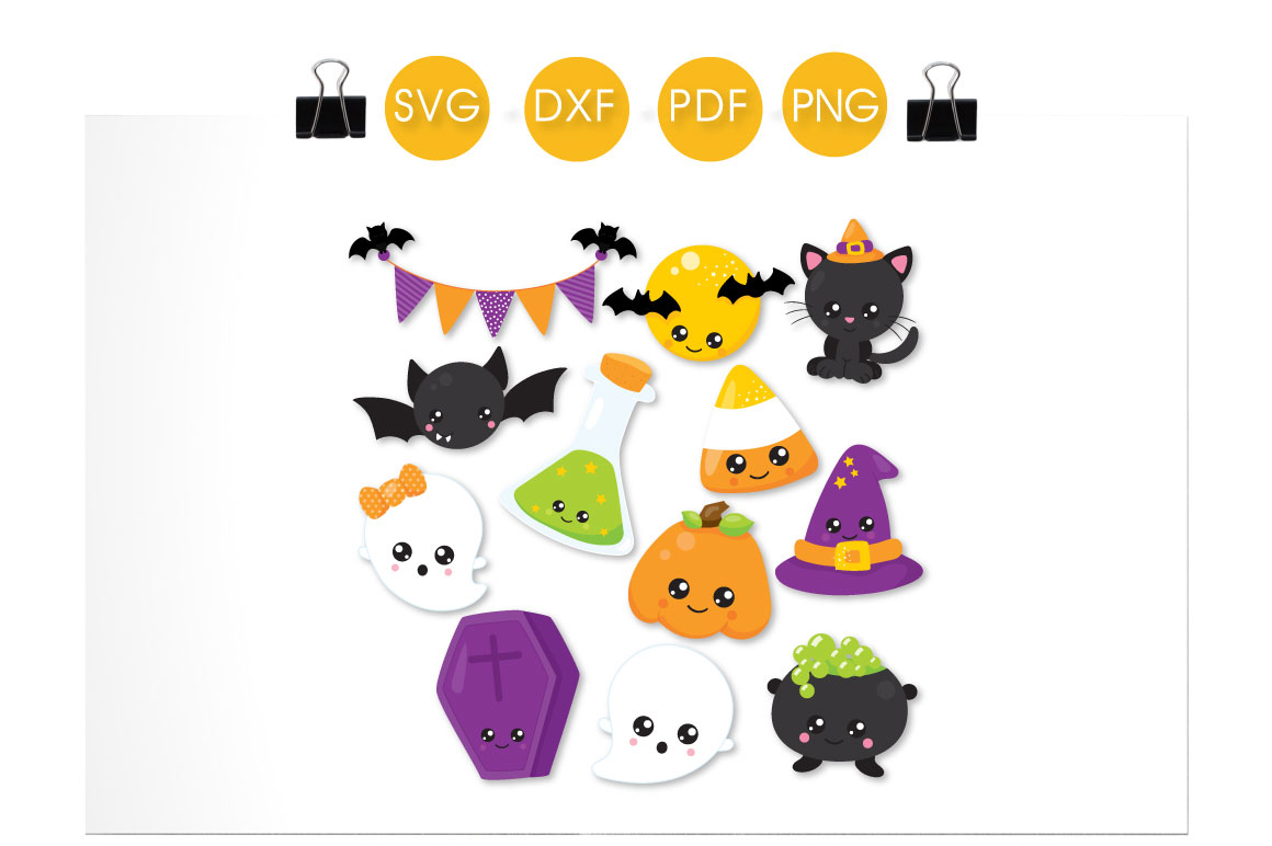 Halloween Cuties cutting files svg, dxf, pdf, eps included - cut files