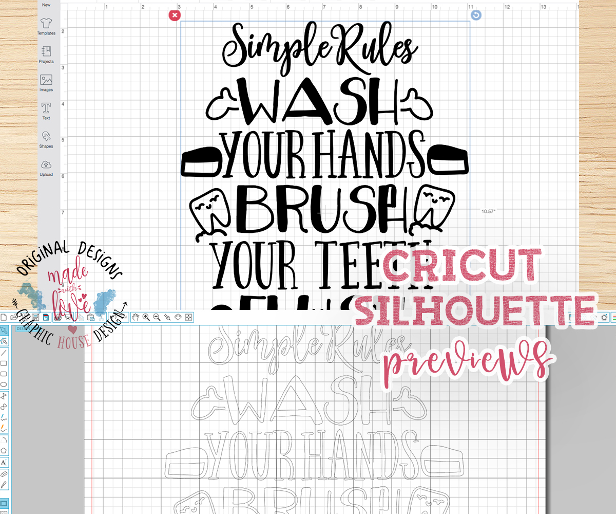 Download Bathroom Rules Cut File and Printable available in SVG ...