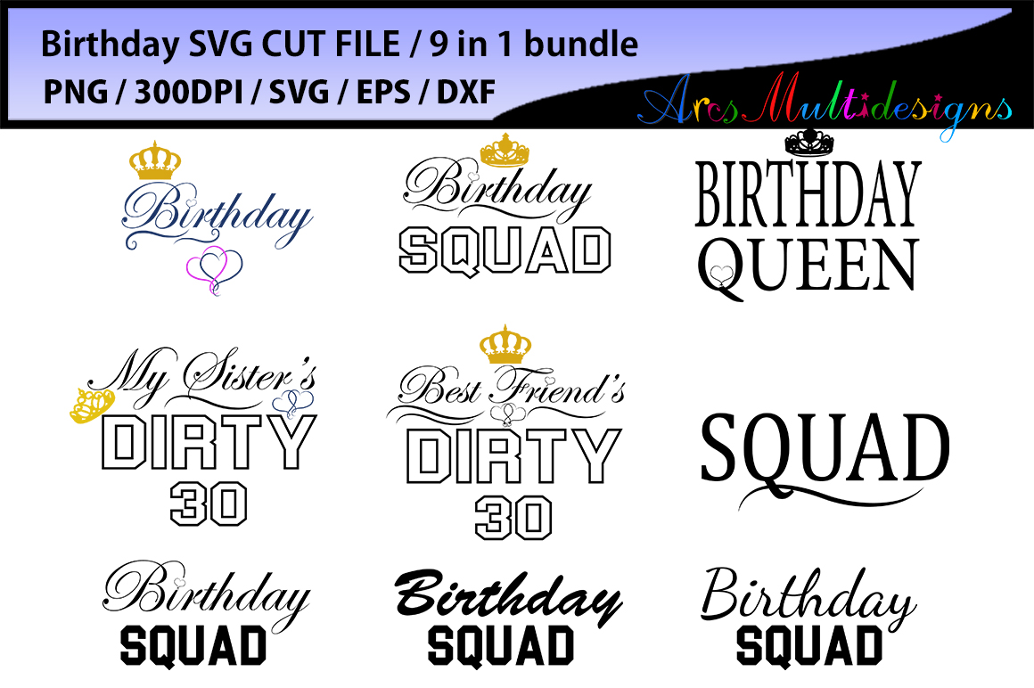 Download View Birthday Squad Svg Free Images Free SVG files | Silhouette and Cricut Cutting Files