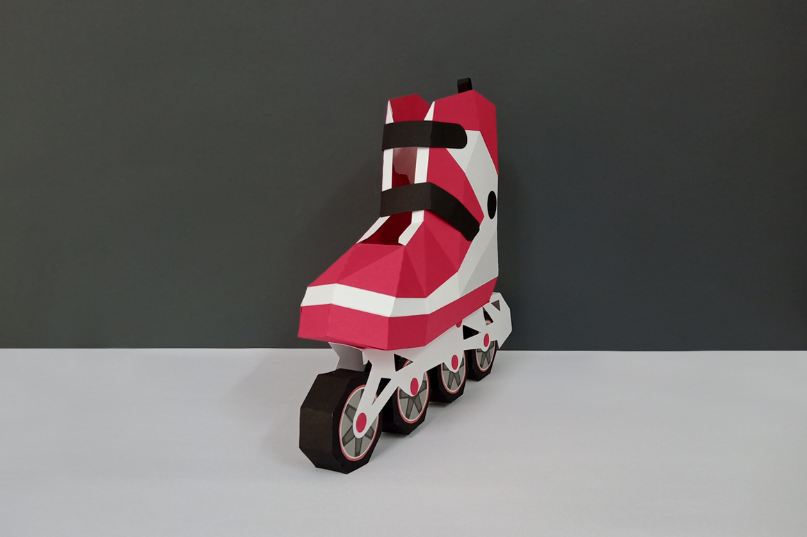 DIY Roller Skates 3d papercraft