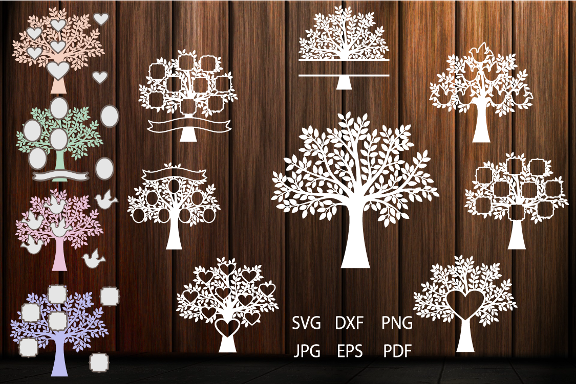 Download Family Tree SVG, Trees, Tree Cut File, Tree SVG For Cutting (211594) | SVGs | Design Bundles