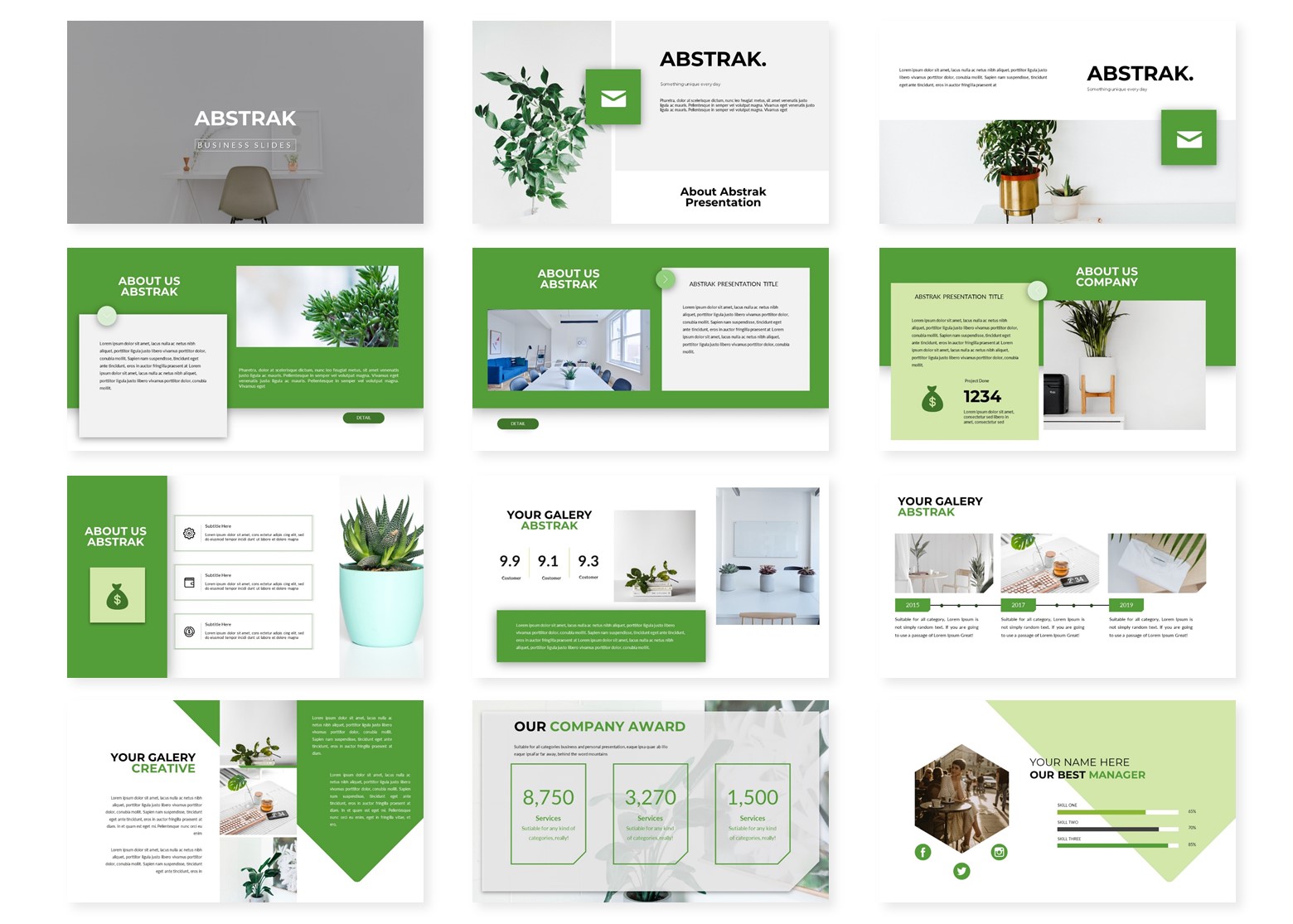 Abstrak - Powerpoint Template