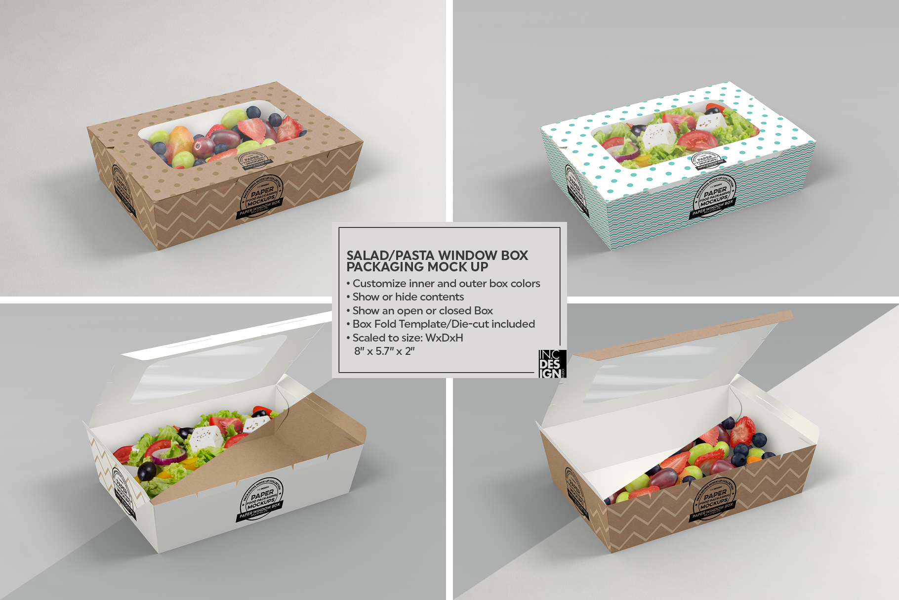Download VOL.4 Food Box Packaging MockUps