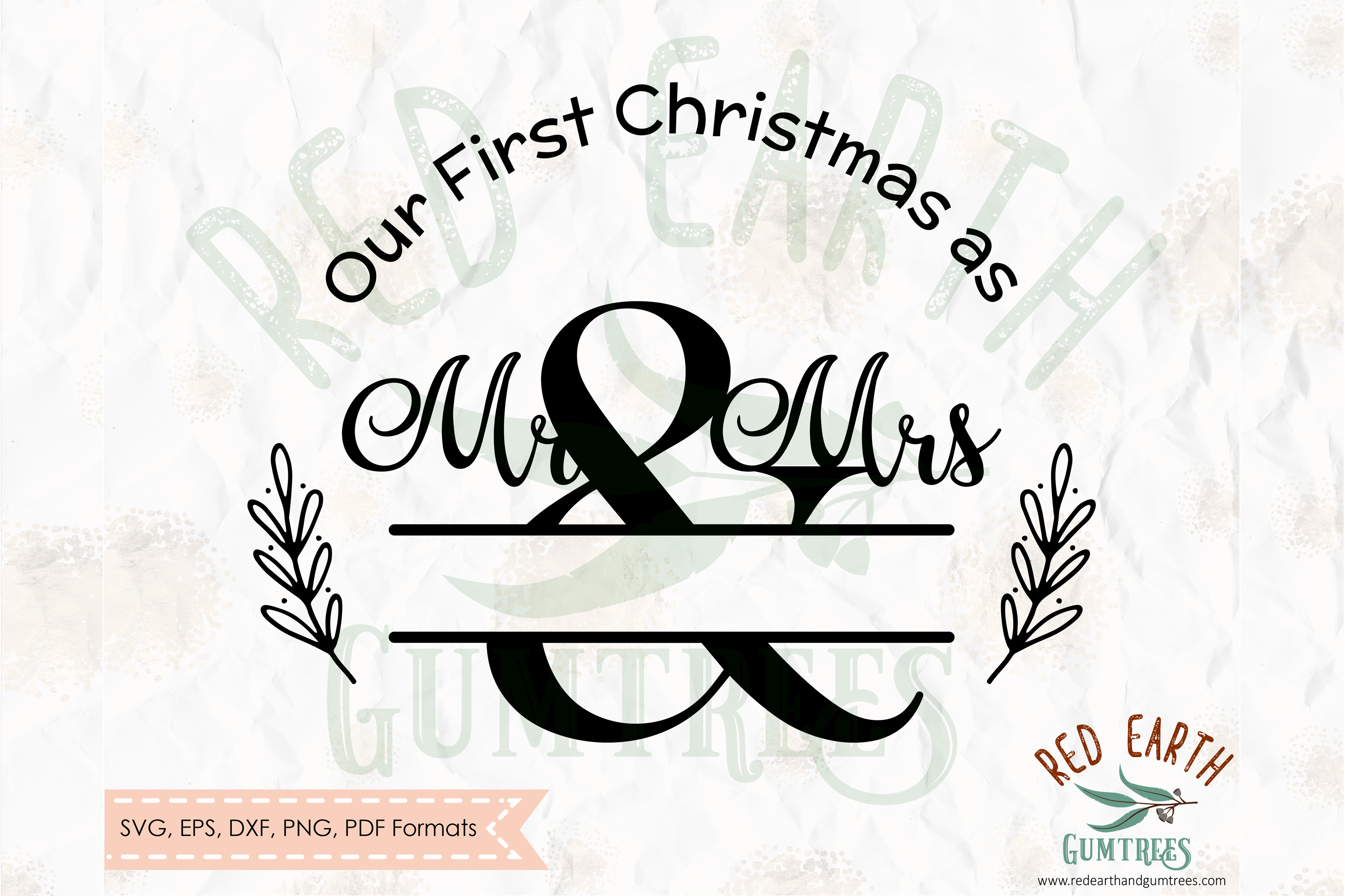Download Our first Christmas as Mr and Mrs decal SVG,PNG,DXF,EPS,PDF
