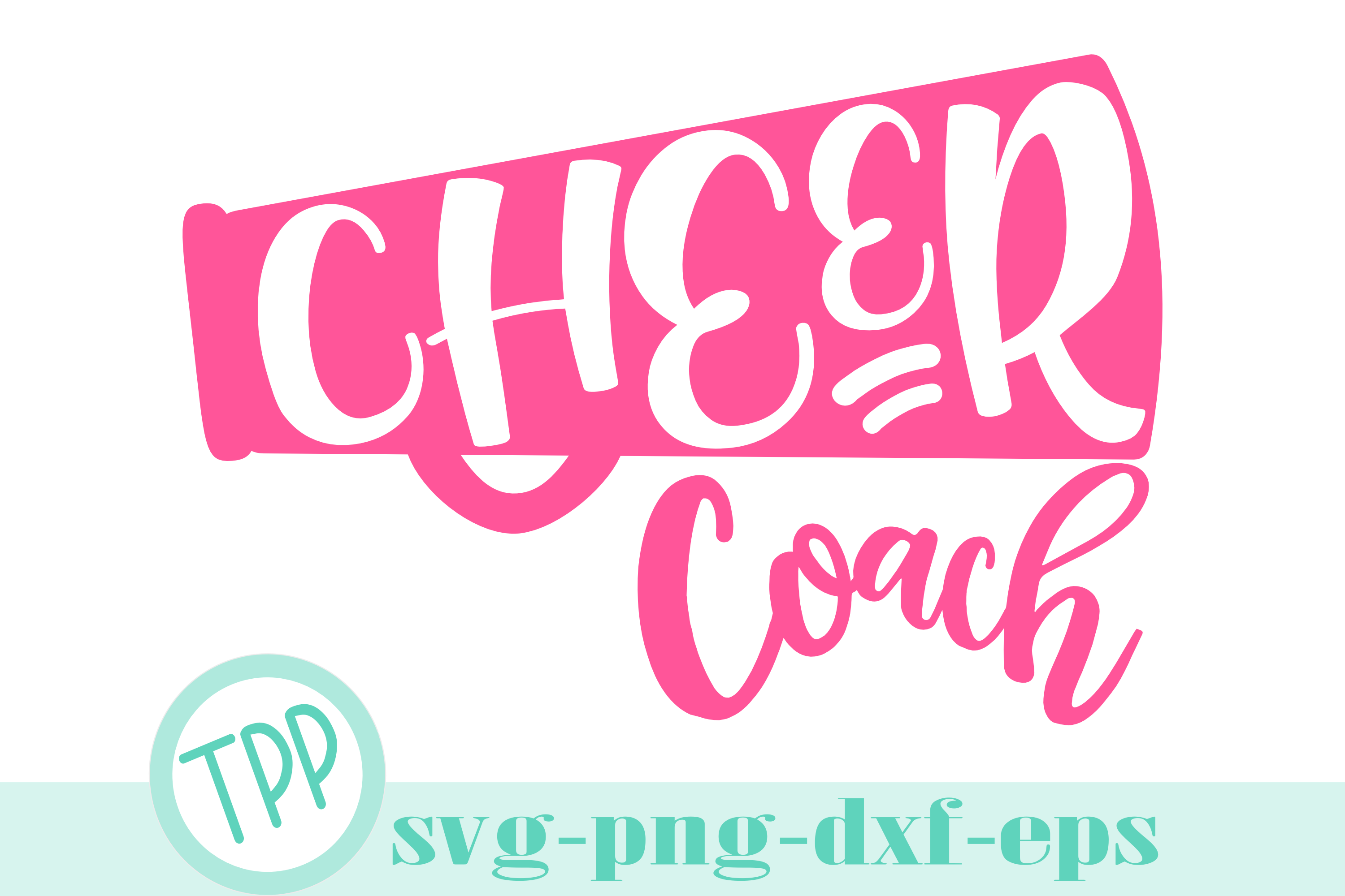 Cheer Coach svg, cheer svg, cheerleader design