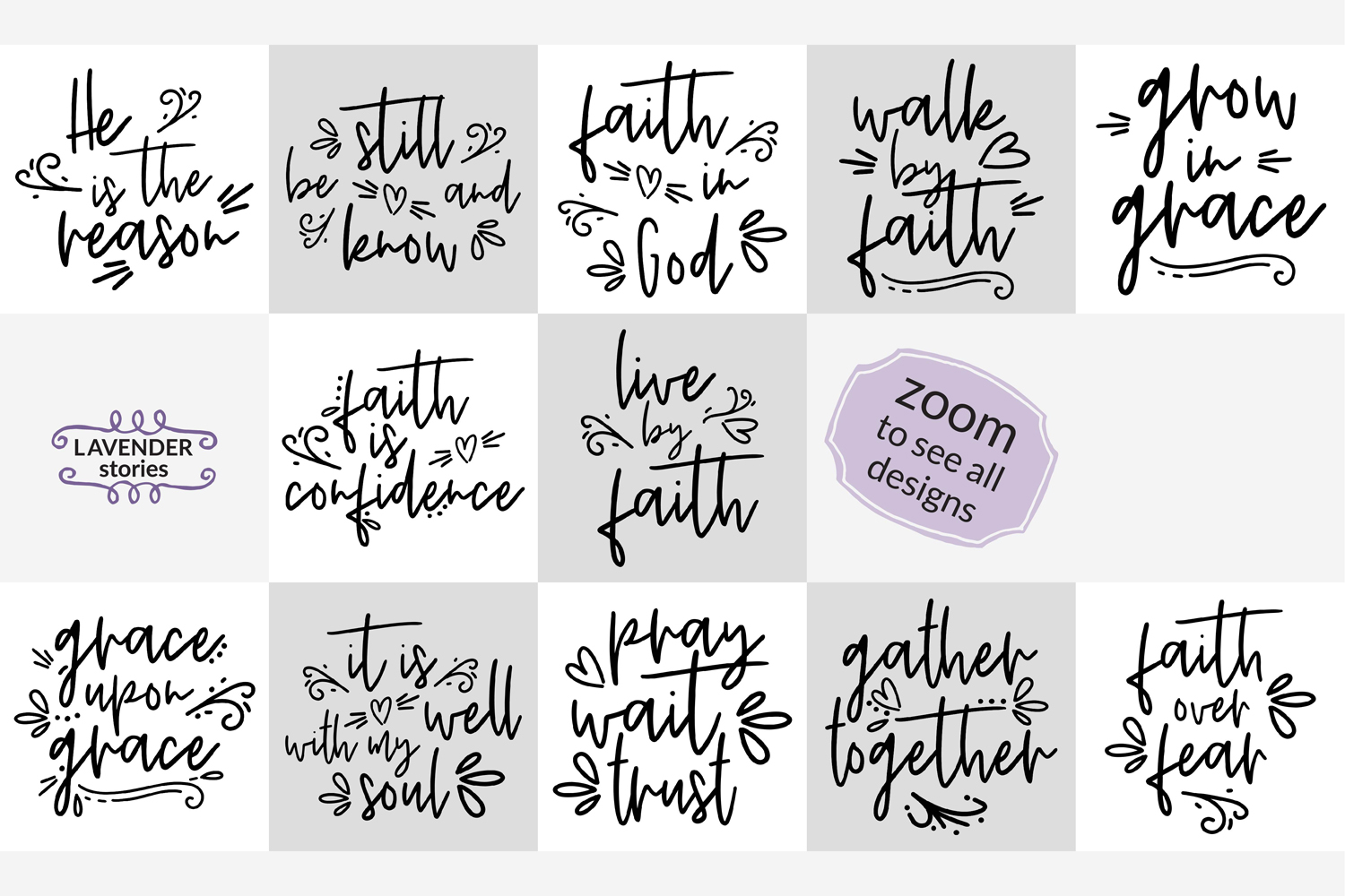 Download Bible verses bundle - Christian SVG bundle - 12 designs